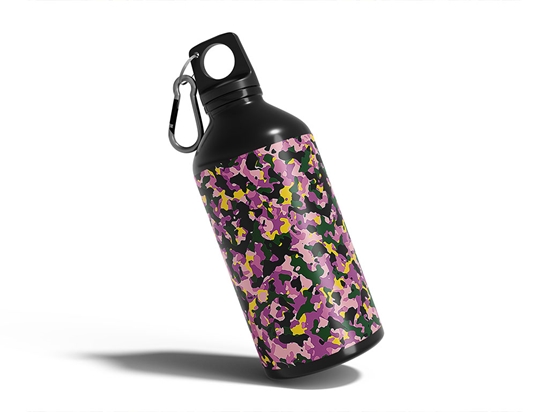 Pink Woodland Camouflage Water Bottle DIY Stickers