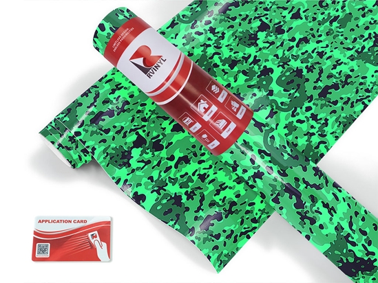 Seafoam Disrupter Camouflage Craft Vinyl Roll