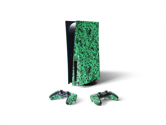 Seafoam Disrupter Camouflage Sony PS5 DIY Skin