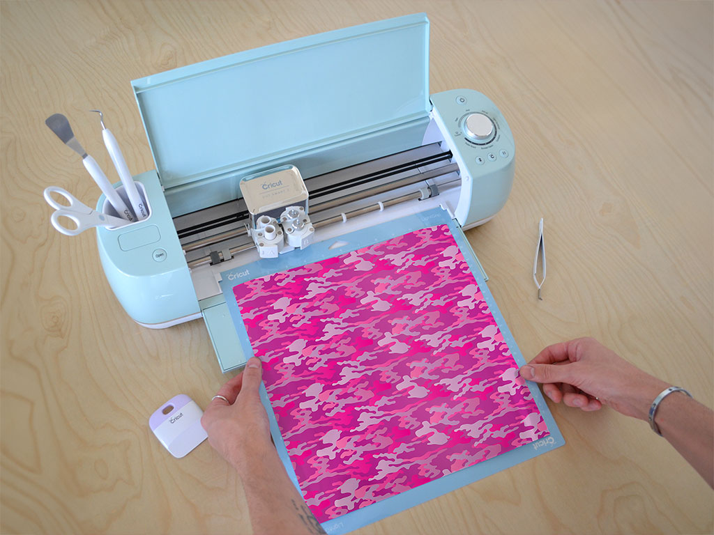Rwraps™ Pink Camouflage Print Vinyl Wrap Film - Fuchsia Woodland