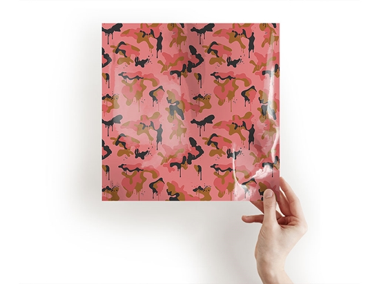 Salmon Graffiti Camouflage Craft Sheets