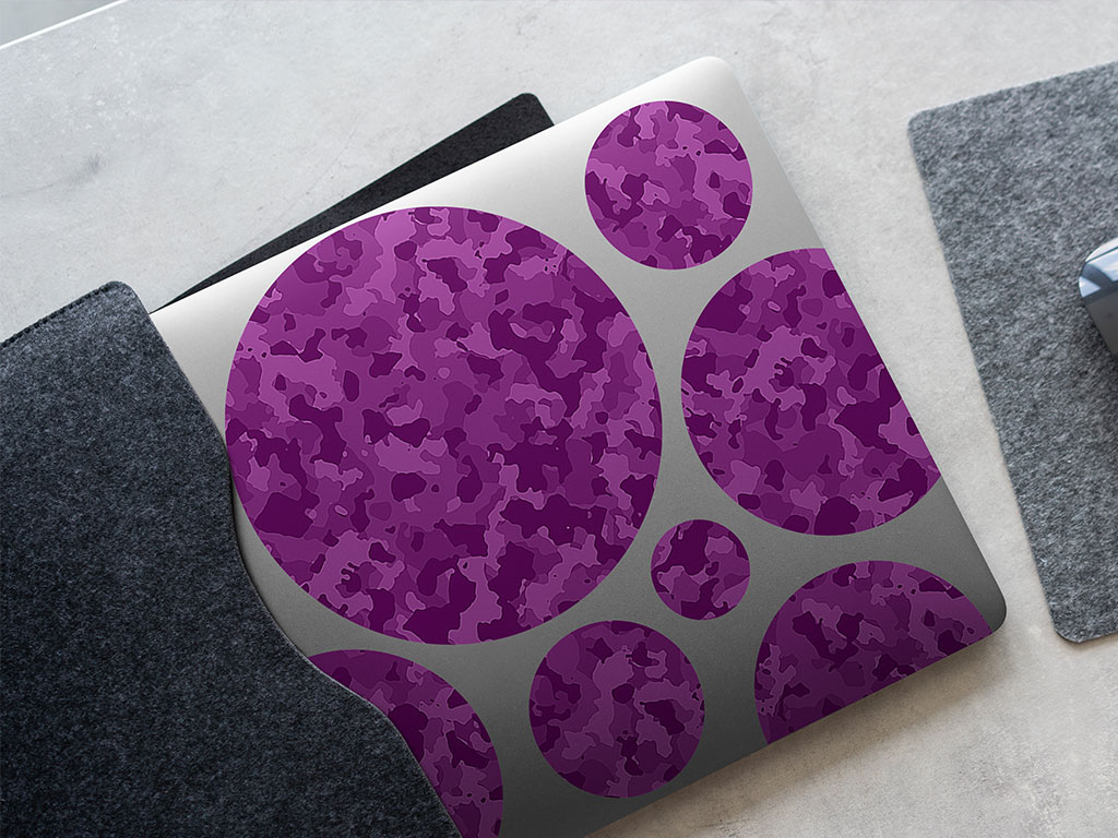 Lilac Flecktarn Camouflage DIY Laptop Stickers