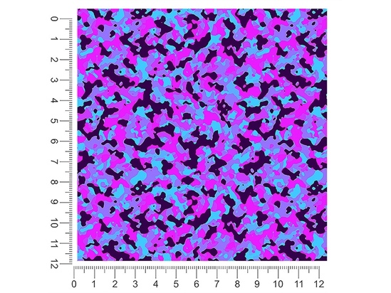 Neon Periwinkle Camouflage 1ft x 1ft Craft Sheets