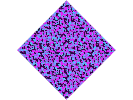 Neon Periwinkle Camouflage Vinyl Wrap Pattern