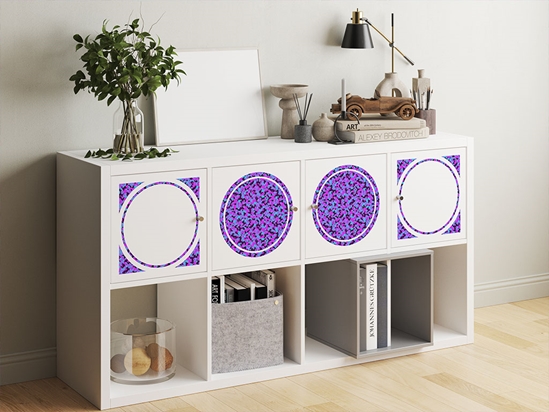 Neon Periwinkle Camouflage DIY Furniture Stickers