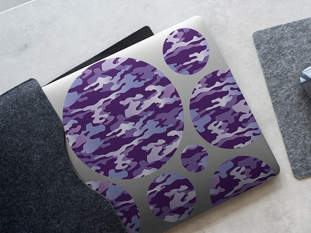 Orchid Woodland Camouflage DIY Laptop Stickers