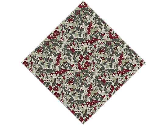 Maroon Flecktarn Camouflage Vinyl Wrap Pattern