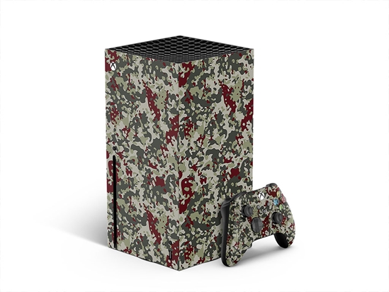 Maroon Flecktarn Camouflage XBOX DIY Decal