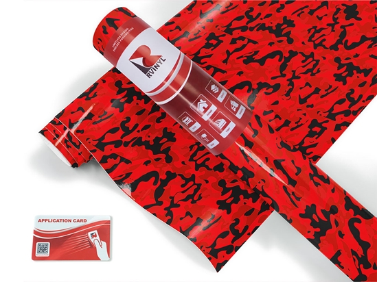 Scarlet Woodland Camouflage Craft Vinyl Roll