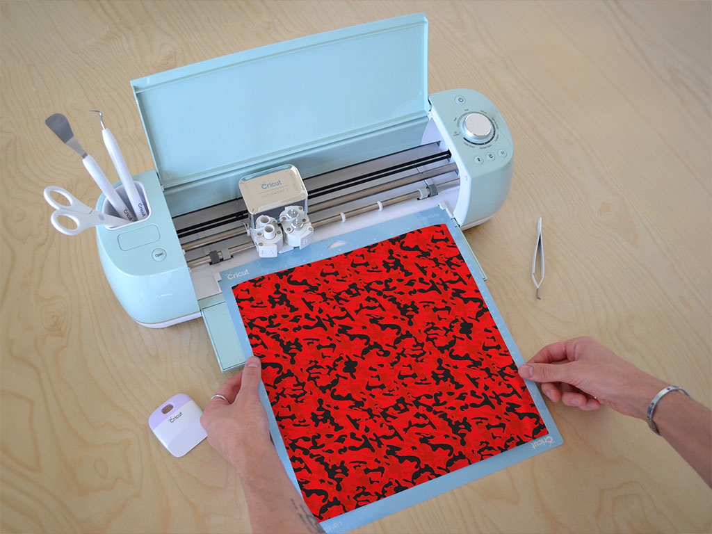 Scarlet Woodland Camouflage Cricut Compatible Vinyl