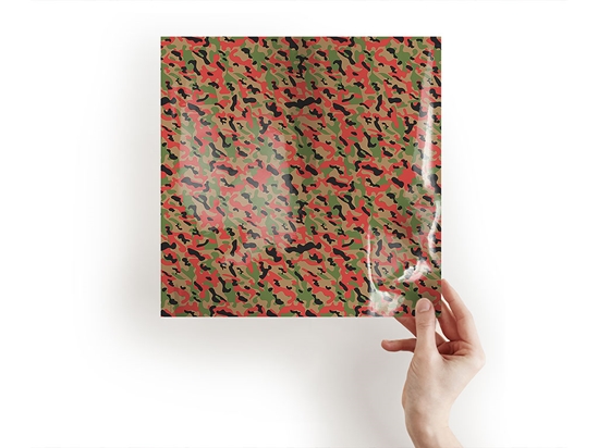 Tart Green Camouflage Craft Sheets