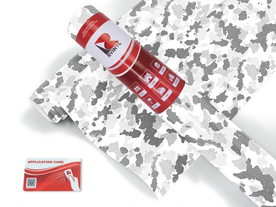 Silver Flecktarn Camouflage Craft Vinyl Roll