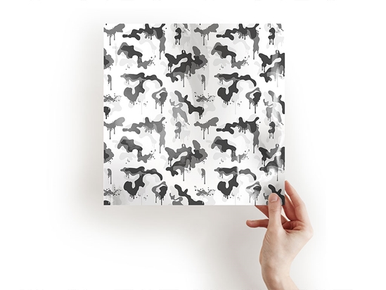 Snow Graffiti Camouflage Craft Sheets