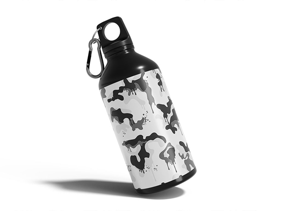 Snow Graffiti Camouflage Water Bottle DIY Stickers