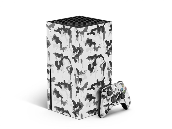 Snow Graffiti Camouflage XBOX DIY Decal