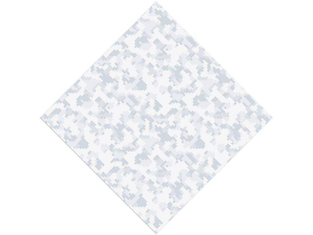 Winter Pixel Camouflage Vinyl Wrap Pattern