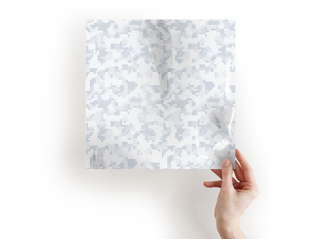 Winter Pixel Camouflage Craft Sheets