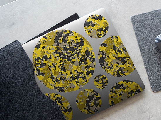 Gold ERDL Camouflage DIY Laptop Stickers