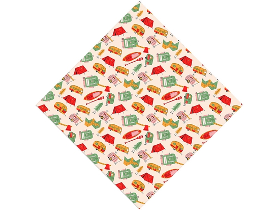 Road Trip Camping Vinyl Wrap Pattern