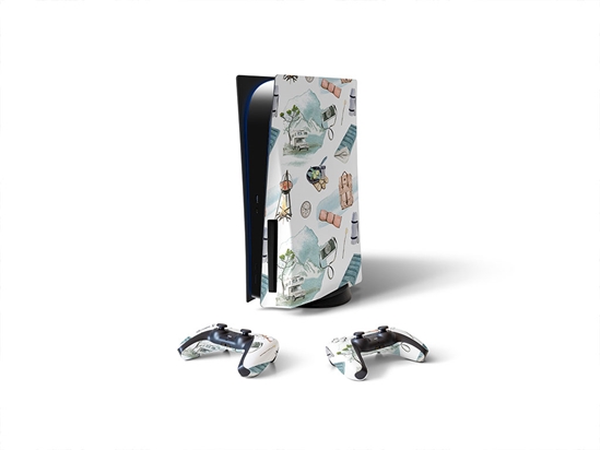 Scenic Route Camping Sony PS5 DIY Skin