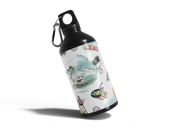 Scenic Route Camping Water Bottle DIY Stickers