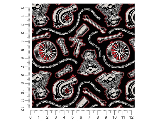 Chained Rims Gearhead 1ft x 1ft Craft Sheets