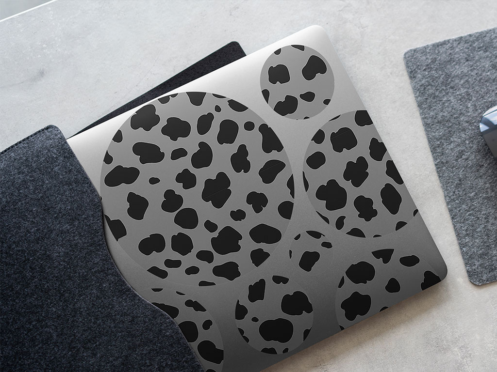 Gray Cheetah Animal Print DIY Laptop Stickers