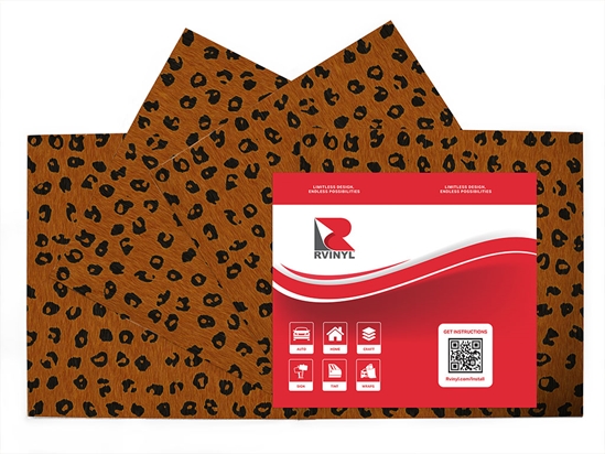 Maasai Cheetah Animal Print Craft Vinyl Sheet Pack