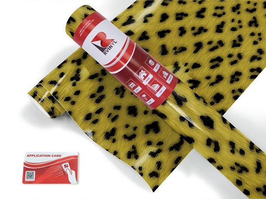 Natural Cheetah Animal Print Craft Vinyl Roll