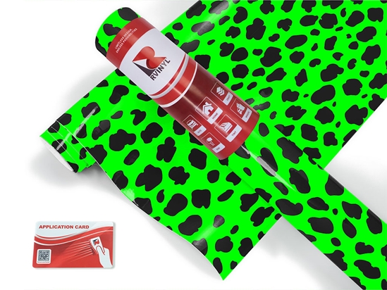 Neon Cheetah Animal Print Craft Vinyl Roll