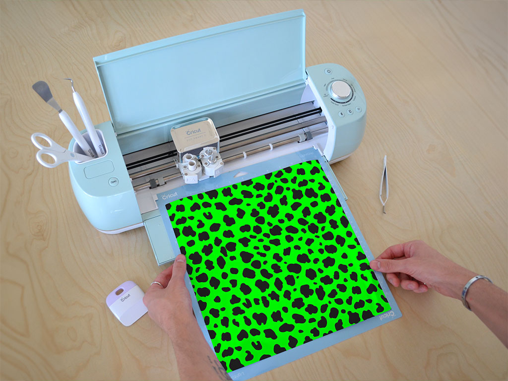 Neon Cheetah Animal Print Cricut Compatible Vinyl