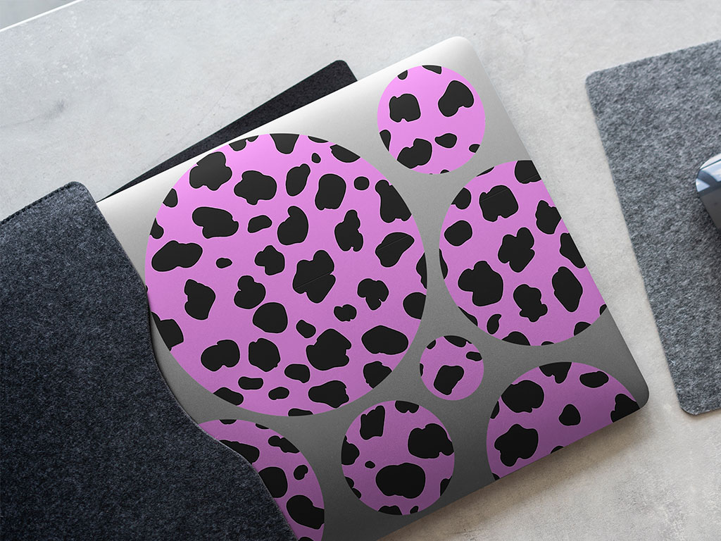 Pink Cheetah Animal Print DIY Laptop Stickers