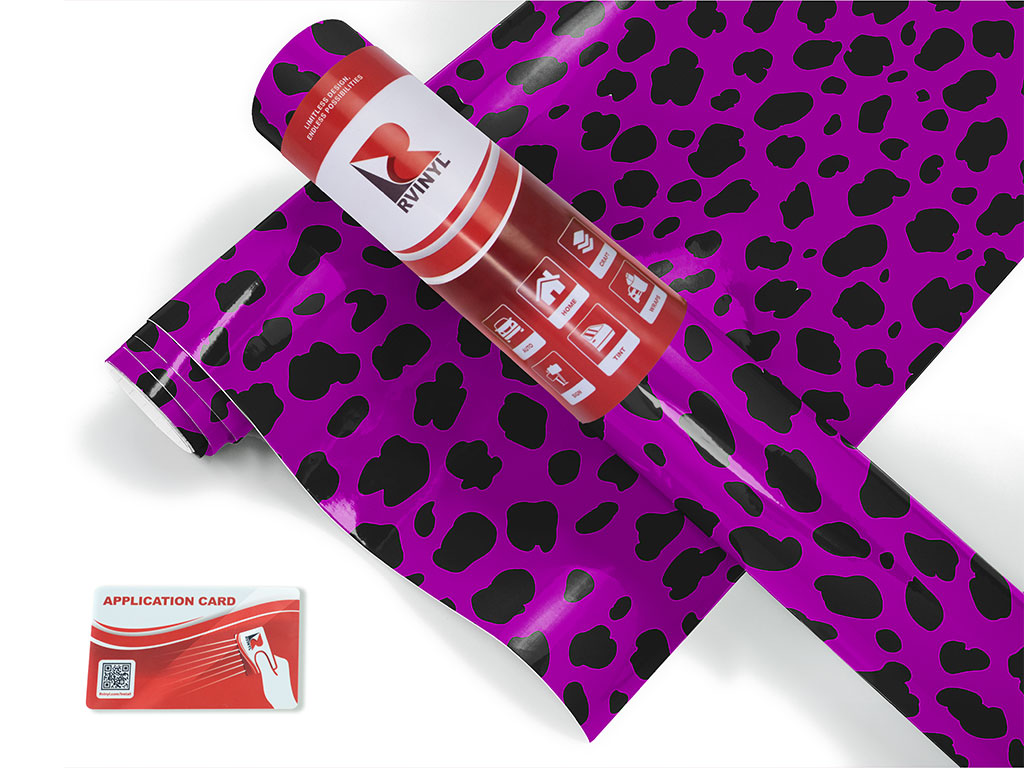 Purple Cheetah Animal Print Craft Vinyl Roll