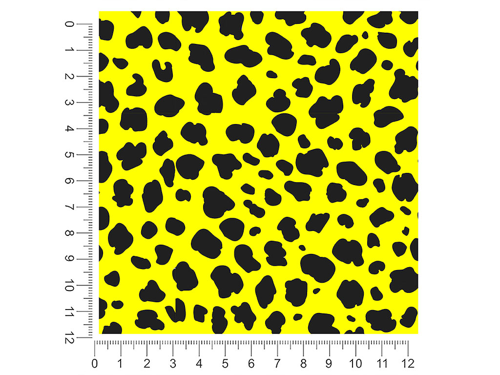 Yellow Cheetah Animal Print 1ft x 1ft Craft Sheets