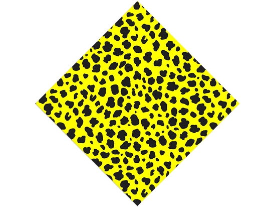 Yellow Cheetah Vinyl Wrap Pattern