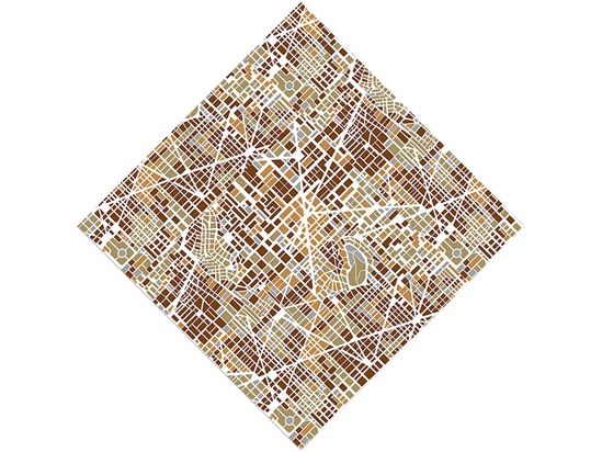 Brown Streets Cityscape Vinyl Wrap Pattern