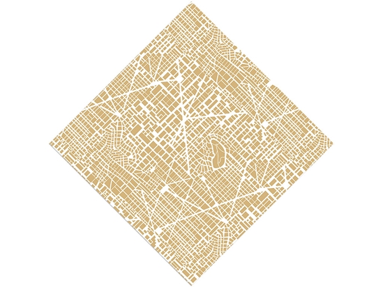 Tan Streets Cityscape Vinyl Wrap Pattern