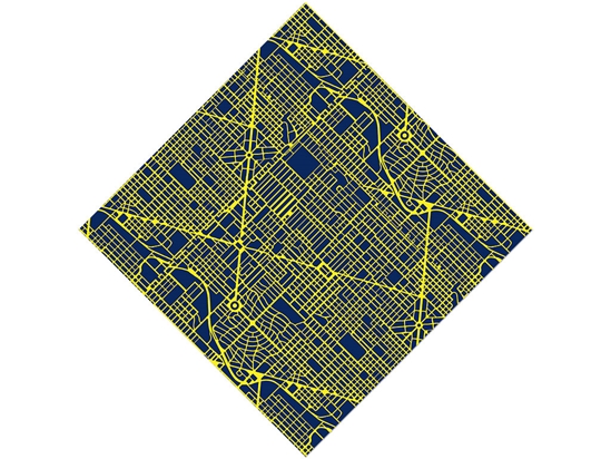 Yellow Streets Cityscape Vinyl Wrap Pattern