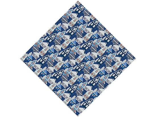 Cold Winter Cityscape Vinyl Wrap Pattern