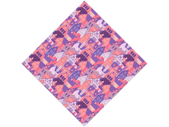 Pink Palaces Cityscape Vinyl Wrap Pattern