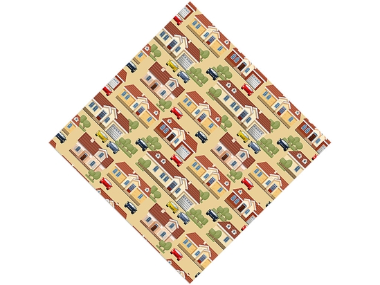 Upper Middle Class Cityscape Vinyl Wrap Pattern