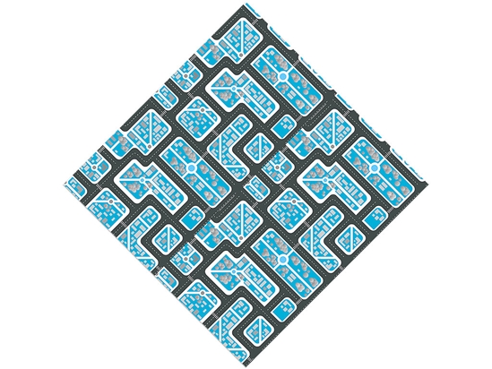 Zero Traffic Cityscape Vinyl Wrap Pattern