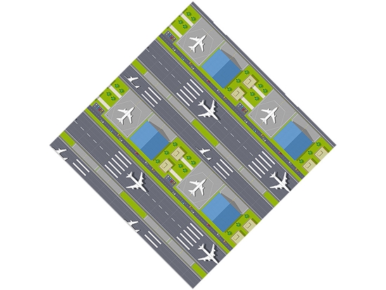 Busy Tarmac Cityscape Vinyl Wrap Pattern