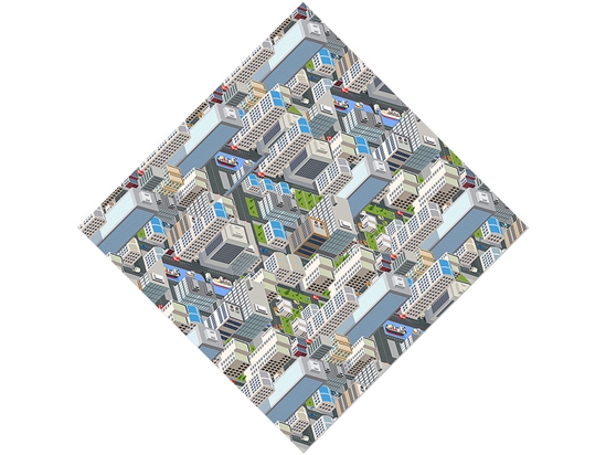 Downtown  Cityscape Vinyl Wrap Pattern