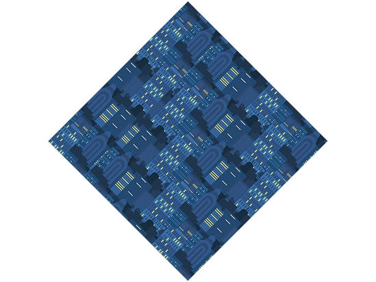 Evening Skyscrapers Cityscape Vinyl Wrap Pattern