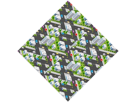 Lunch Rush Cityscape Vinyl Wrap Pattern