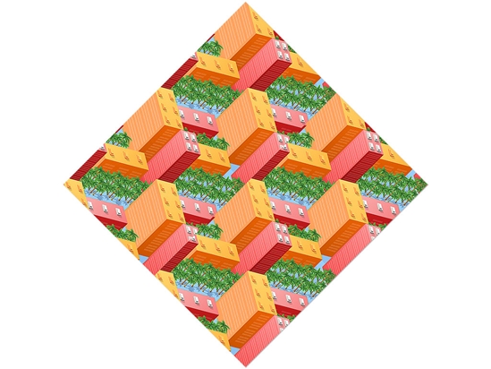 Palm Springs Cityscape Vinyl Wrap Pattern