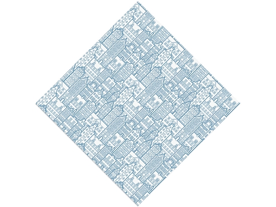 Pre-War Buildings Cityscape Vinyl Wrap Pattern