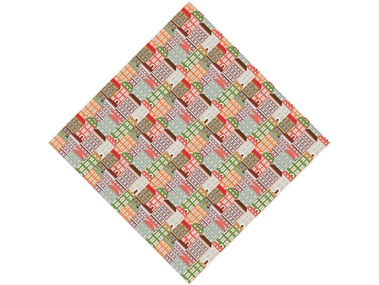 Walk Ups Cityscape Vinyl Wrap Pattern