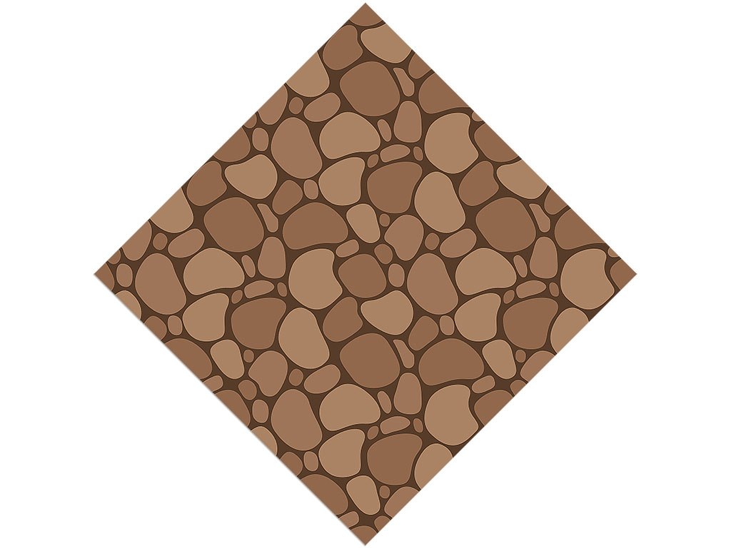 Brown  Cobblestone Vinyl Wrap Pattern